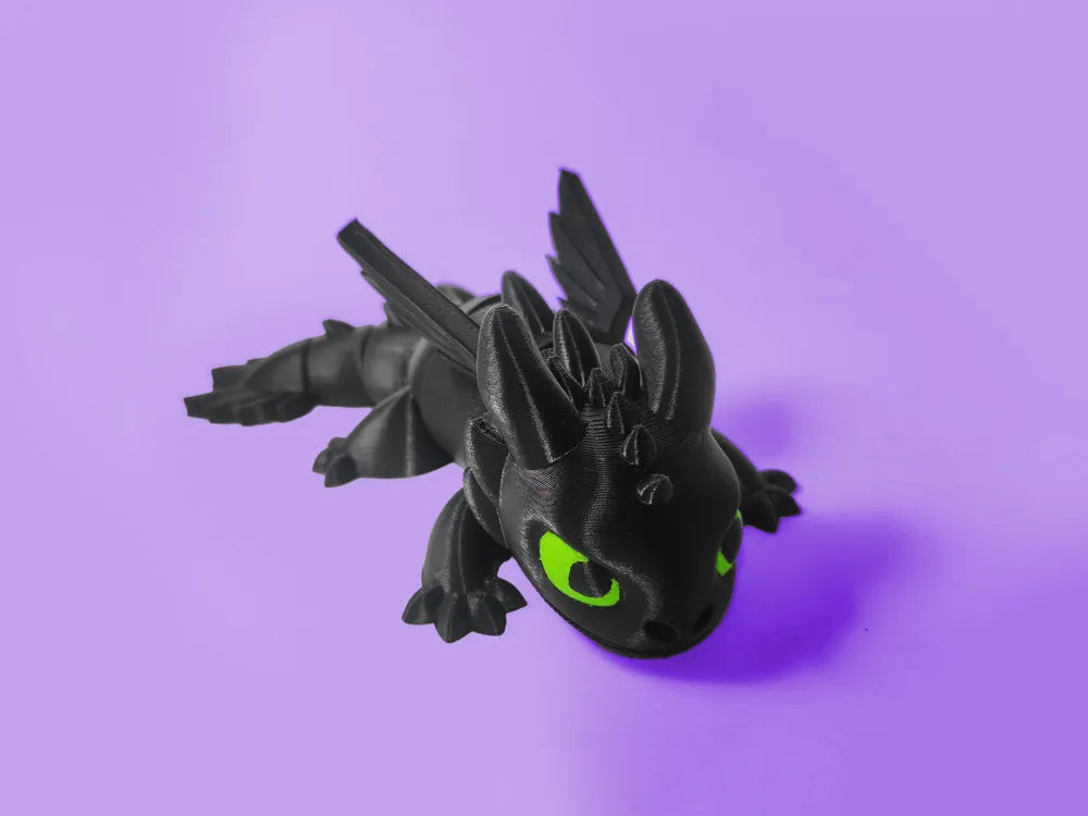 Articulated Dragon toothless Night Fury Cute Flexi