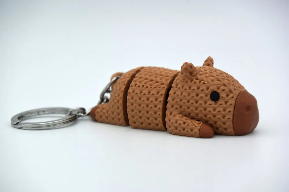 Knitted Articulated Animal Keychain