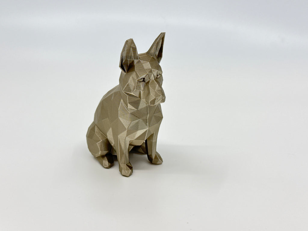 Low poly dog figure