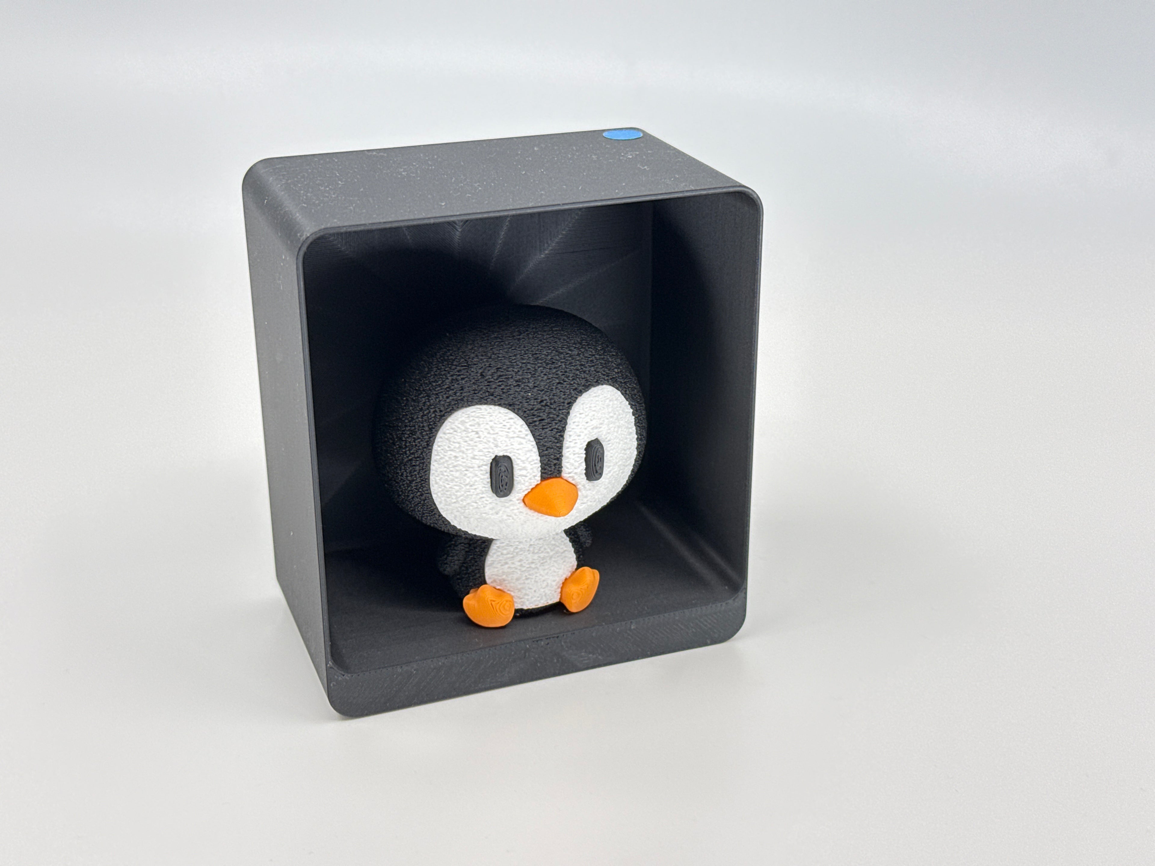 Penguin figure with frame