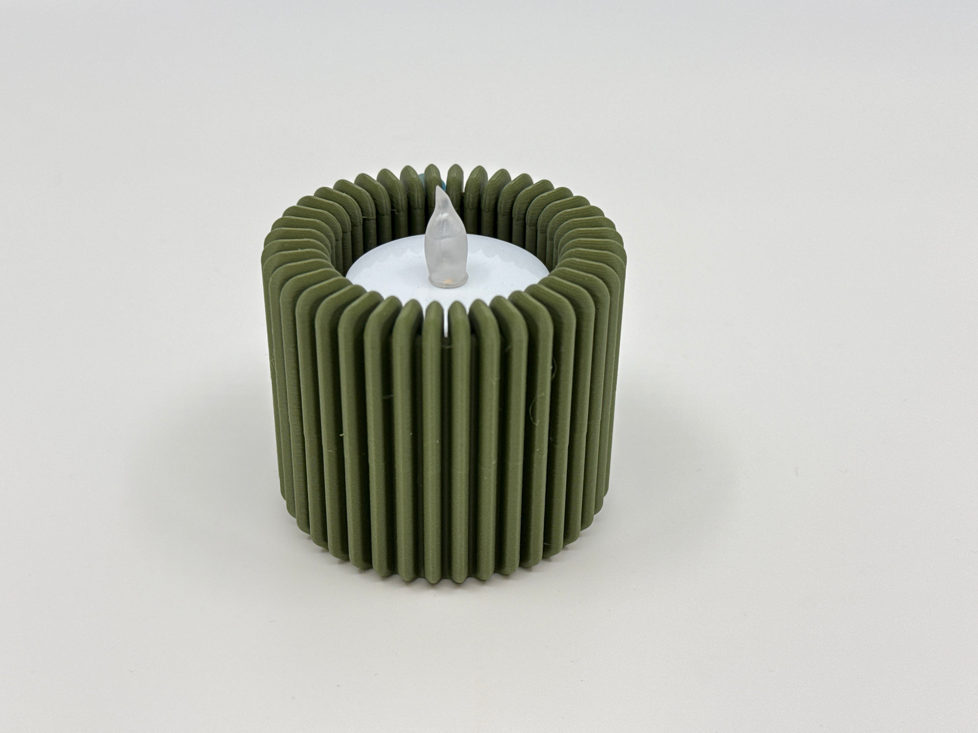 Modern Ribbed Design Candle, Tealight Holder