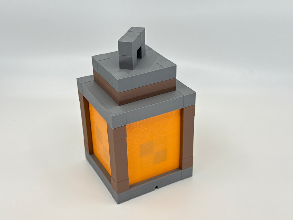 Battery powered Minecraft inspired light