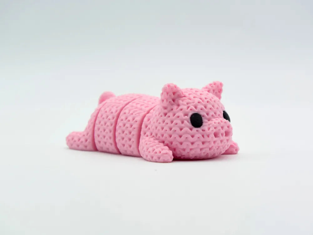Knitted Articulated Animal Keychain